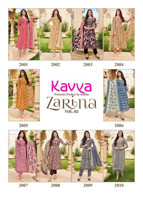 Kavya Zarina Naira Cut Kurti Pant With Dupatta Collection